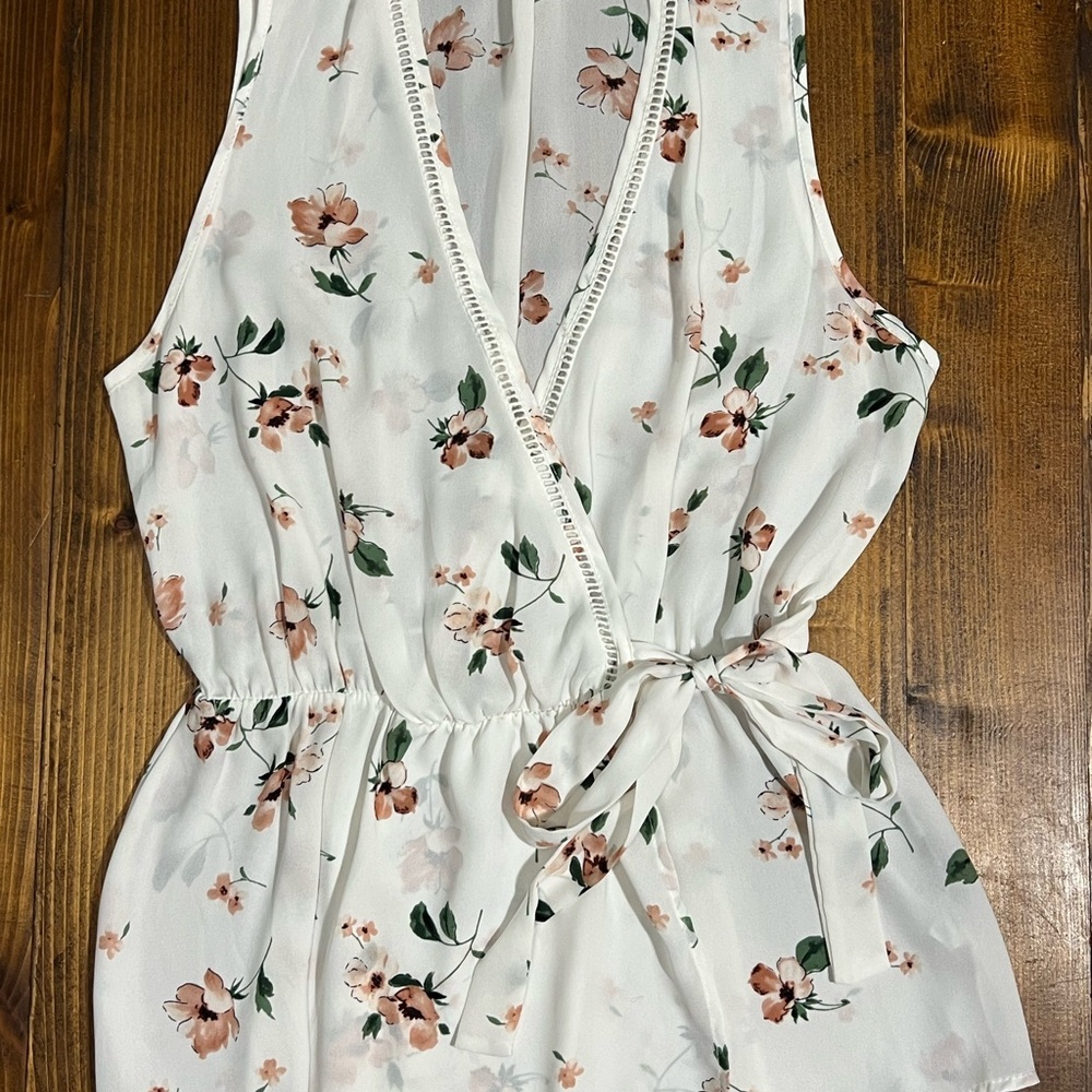 Sienna Sky White Floral Blouse